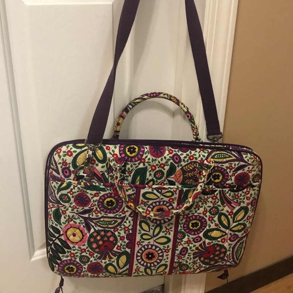 Purple Vera Bradley Laptop bag.